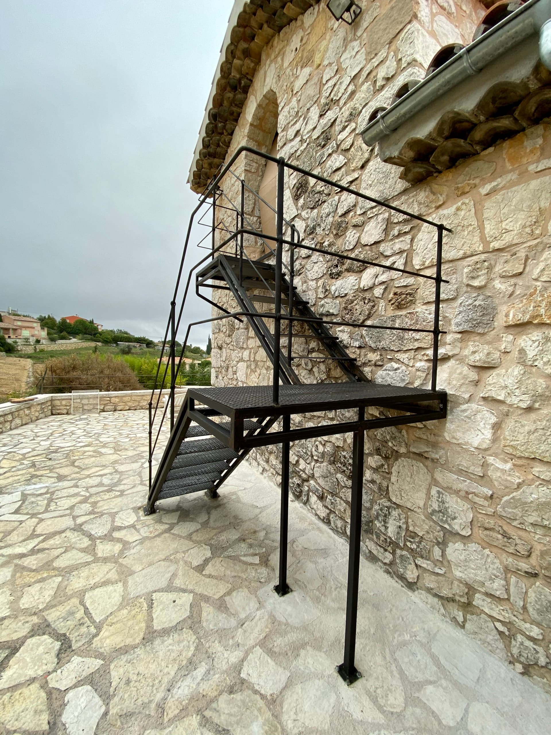 Escalier en fer forgé sur mesure
