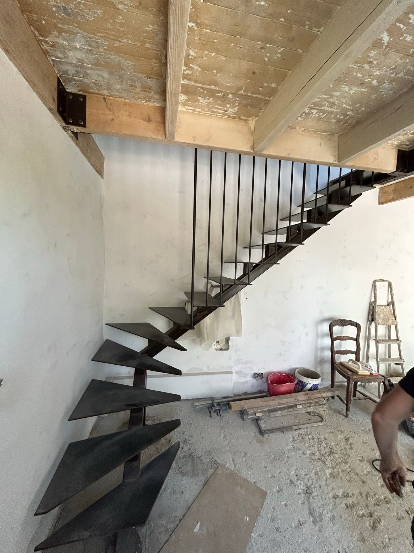 Escalier en fer forgé sur mesure