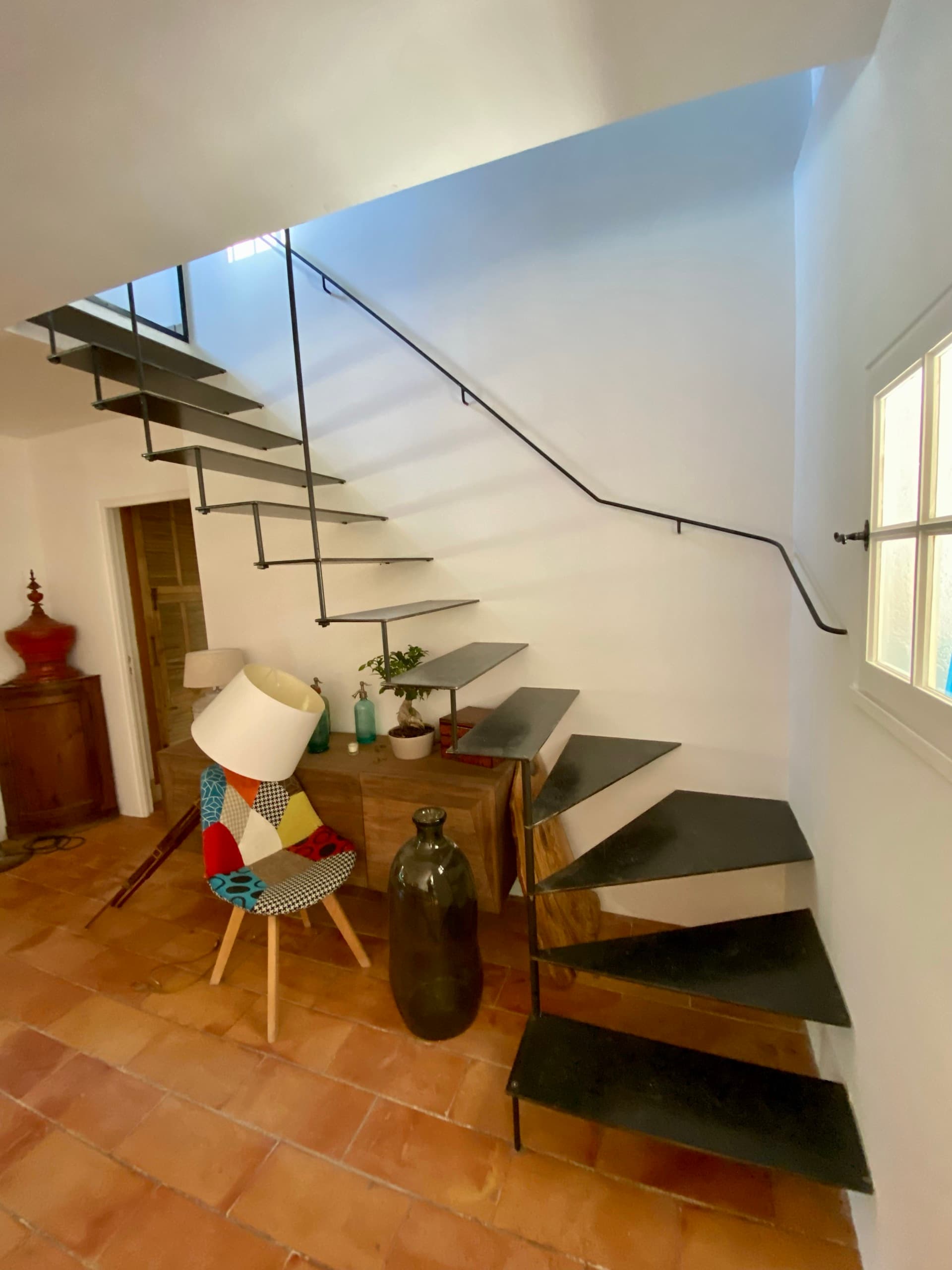 Escalier en fer forgé sur mesure