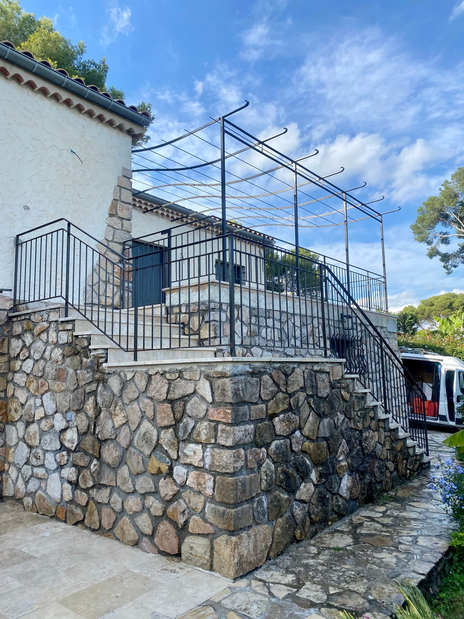 Pergola en fer forgé