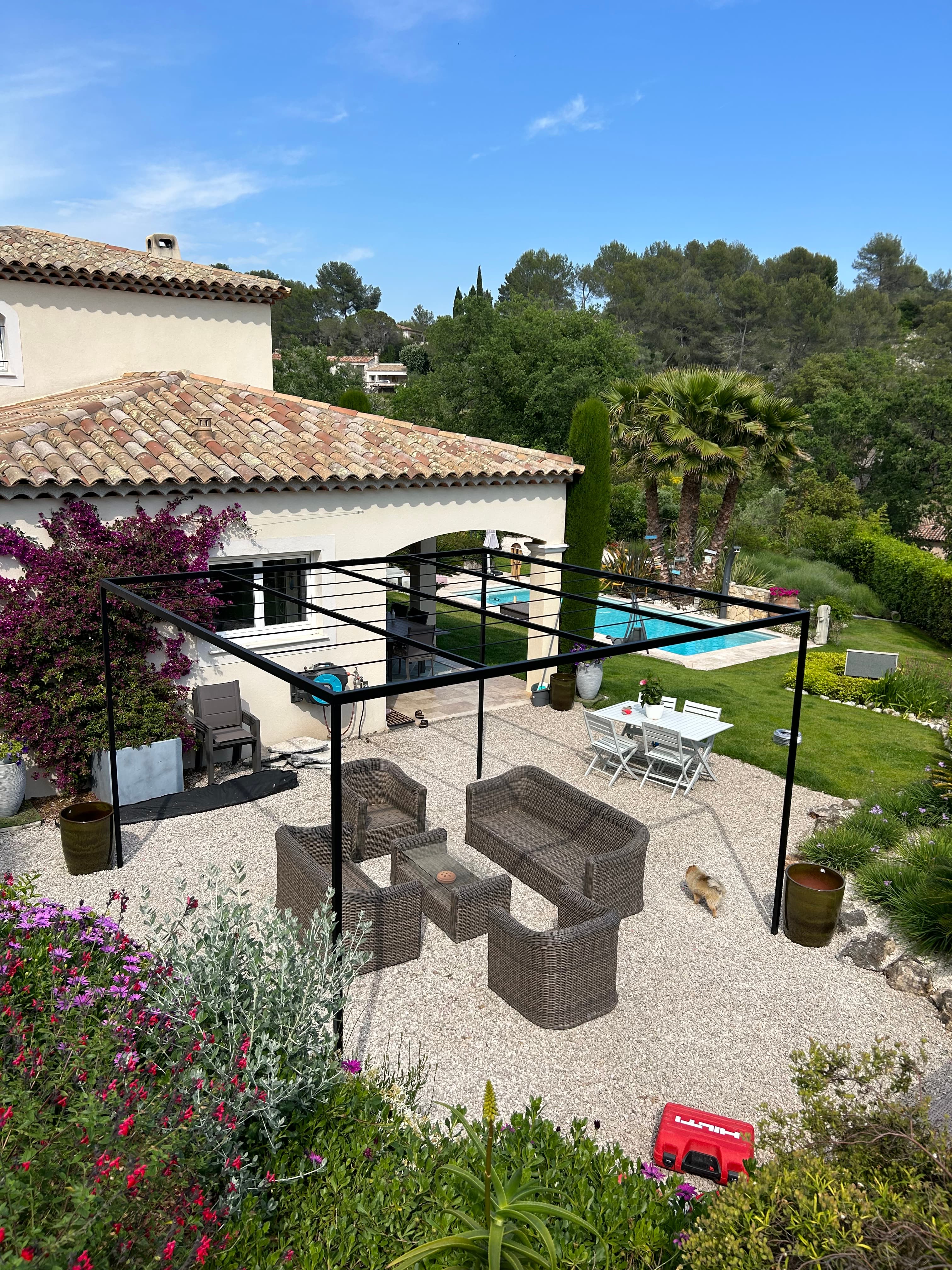Pergola en fer forgé