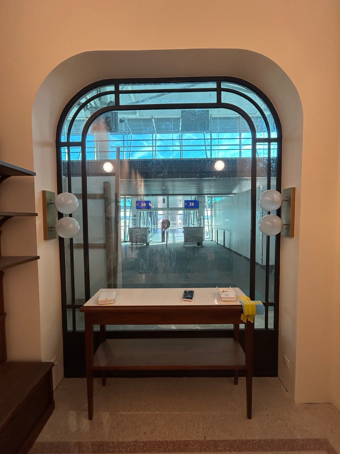 Porte vitrée en fer forgé sur mesure