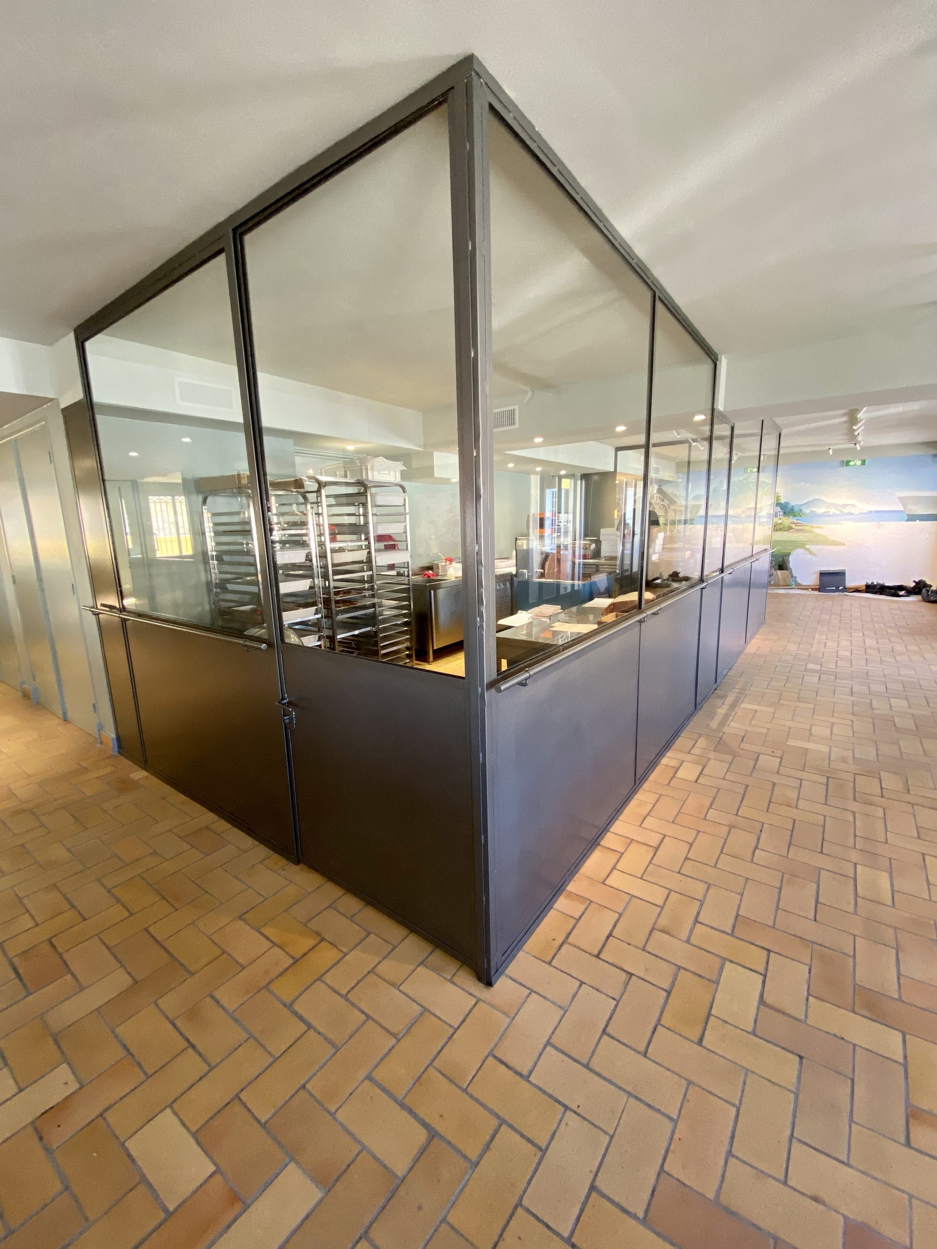 Portes vitrées en fer forgé